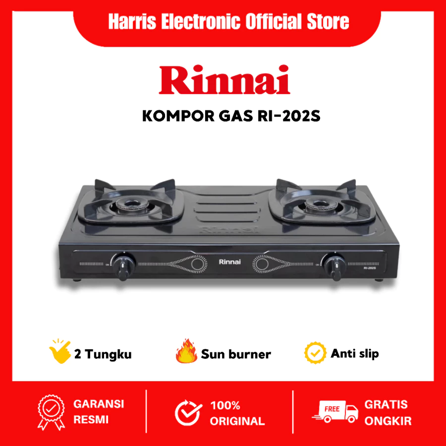 (COD) Rinnai Kompor Gas RI-202S